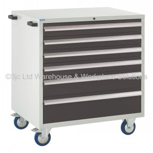 Euroslide Storage Cabinet Mobile 6 Drawers